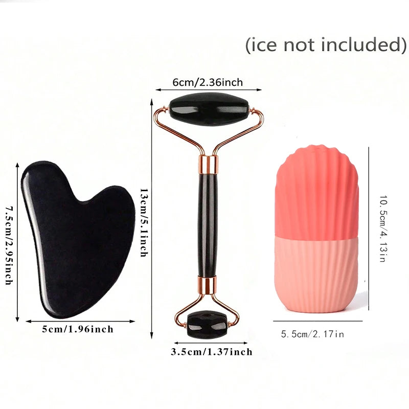 GlowChill Facial Ice Roller Set