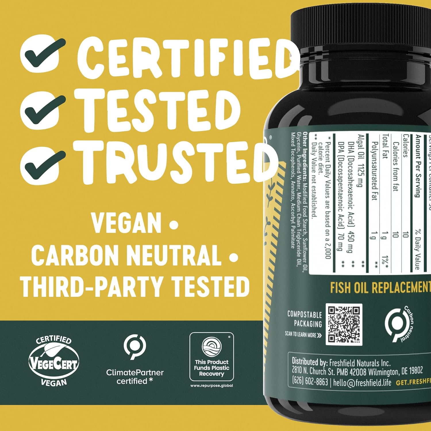 PeakFocus Vegan Omega Energy Boost