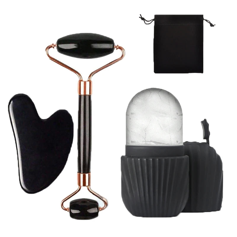 GlowChill Facial Ice Roller Set