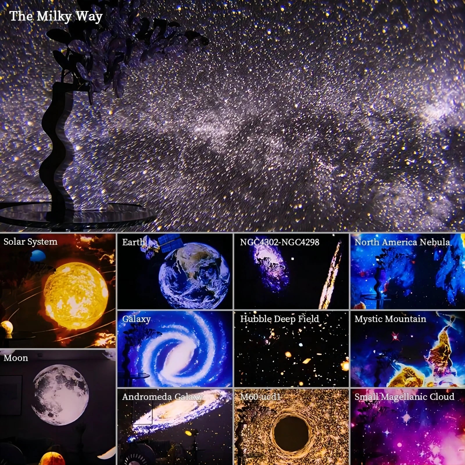 Galaxy Star Projector Night Lamp
