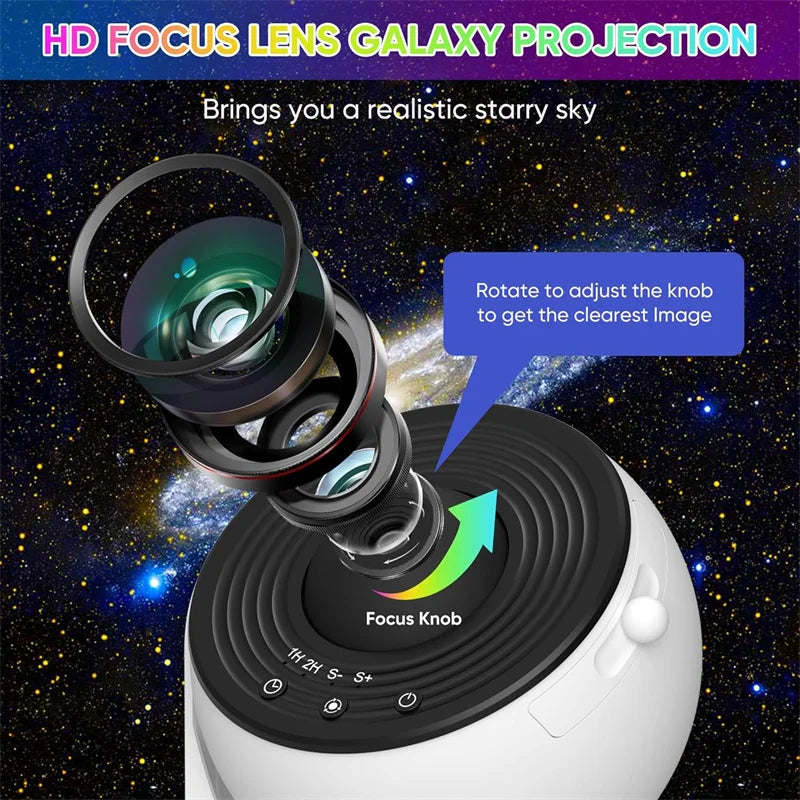 Galaxy Star Projector Night Lamp